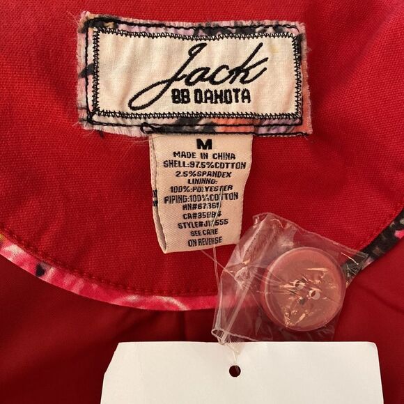 Jack by Bb Dakota Red Jacket sz M - Picture 5 of 5